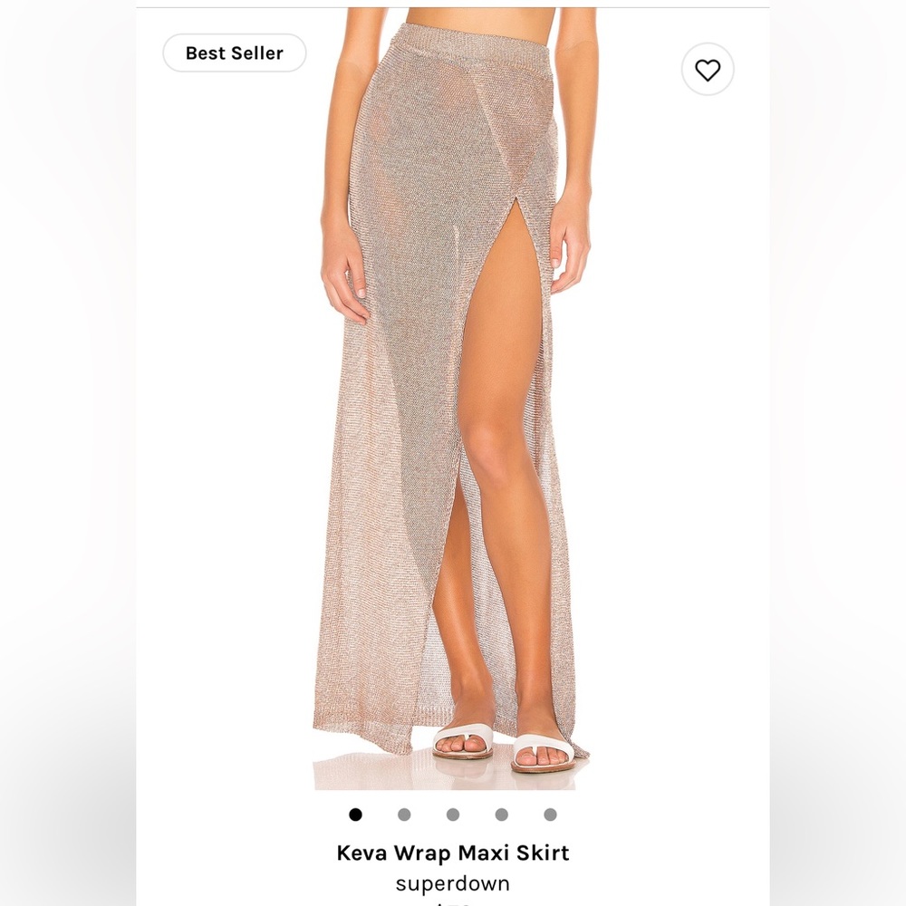 Super Down Keva Wrap Maxi Skirt